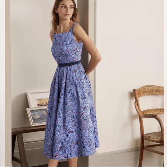 boden aubrey cotton midi dress Boden | Dresses | Boden Aubrey Cotton Midi Dresses Nwt Size 6 Blue